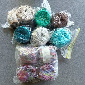 10 Spools of assorted Ribbon Yarm